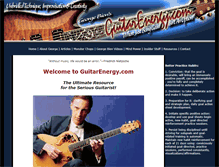 Tablet Screenshot of guitarenergy.com